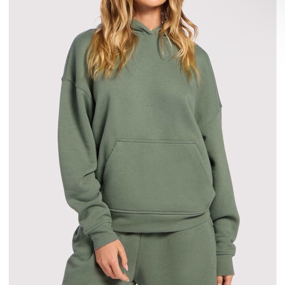 nuuds Tops - Nuuds Vintage Fleece Hoodie Sz Medium Agave Green